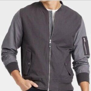 Men's Lightweight Bomber Jacket - Goodfellow & Co Gray XXL